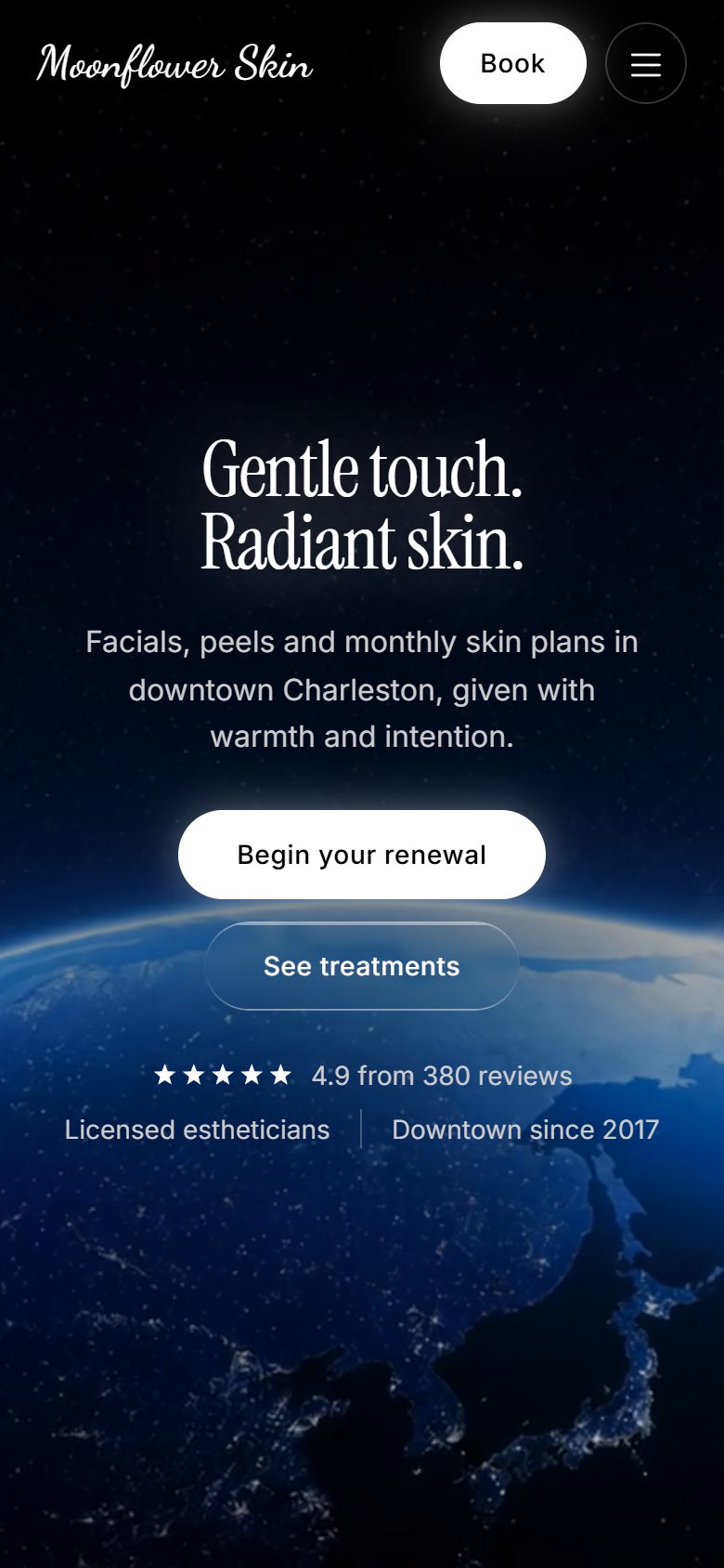 Moonflower Skin on a phone