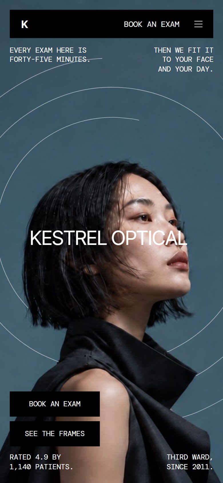Kestrel Optical on a phone