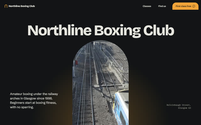 Northline Boxing Club, a boxing & martial arts club website template
