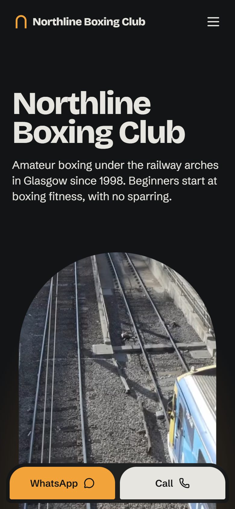 Northline Boxing Club on a phone